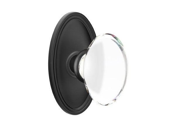 Emtek Hampton Knob Concealed Screws With Oval Rosette