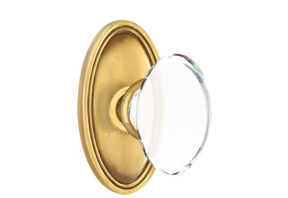 Emtek Hampton Knob Concealed Screws With Oval Rosette