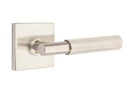 Emtek Select T-BAR Faceted Lever Concealed Screws with Square Rosette