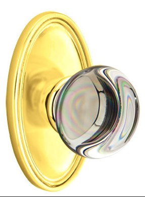 Emtek Providence Knob Concealed Screws With Oval Rosette