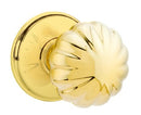 Emtek Melon Knob Concealed Screws With Watford Rosette