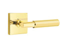 Emtek Select T-BAR Faceted Lever Concealed Screws with Square Rosette