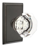 Emtek Old Town Knob Concealed Screws With Rectangular Rosette