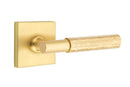 Emtek Select T-BAR Hammered Lever Concealed Screws with Square Rosette