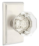 Emtek Old Town Knob Concealed Screws With Rectangular Rosette