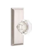 Emtek Old Town Knob With 7” Wilshire Sideplate