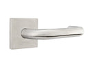 Emtek Tubular Stainless Steel Cologne Lever with Square Rosette