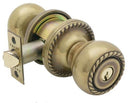 Emtek Rope Knob Key In Knob Lockset Dummy, Pair with Rope Rosette