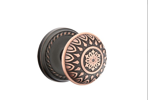 Emtek Lancaster Knob With Rope Rosette