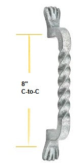 Emtek Wrought Steel San Carlos 8" Pull
