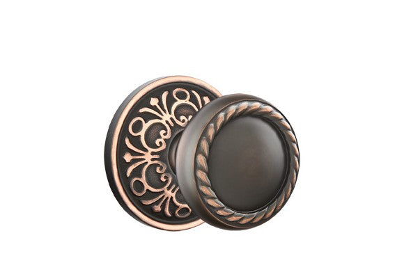 Emtek Rope Knob With Lancaster Rosette