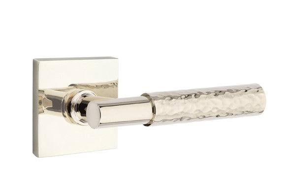 Emtek Select T-BAR Hammered Lever Concealed Screws with Square Rosette