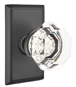 Emtek Old Town Knob Concealed Screws With Rectangular Rosette