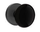 EMTEK Modern Brass Ebony Knob with Disk Rosette