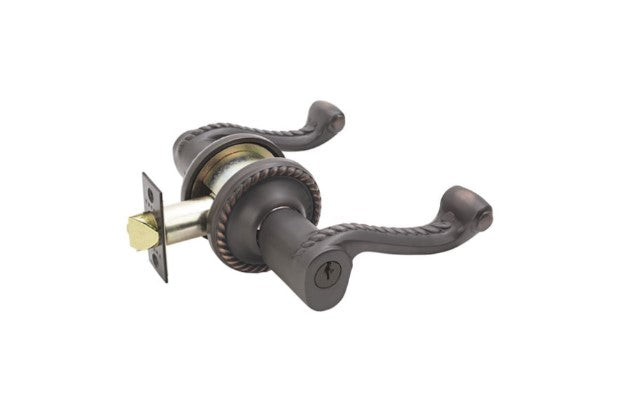 Emtek Rope Lever Key In Knob Lockset Single Cylinder with Rope Rosette