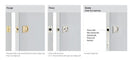 Emtek Tubular Square & Round Pocket Door Locks