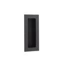 Emtek Modern Rectangular Knurled Flush Pull with Plain Pocket