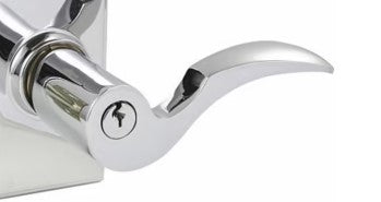 Emtek Cortina Lever Key In Knob Lockset Dummy, Pair with Rope Rosette