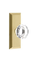 Emtek Lowell Knob With 7” Wilshire Sideplate