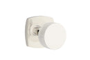 Emtek Select Conical Straight Knurled Knob with Urban Modern Rosette