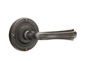 Emtek Wembley Lever Concealed Screws with Ribbon & Reed Rosette
