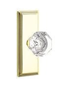 Emtek Old Town Knob With 7” Wilshire Sideplate