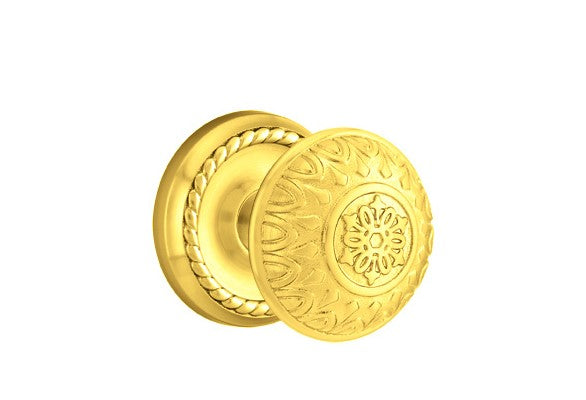 Emtek Lancaster Knob Concealed Screws With Rope Rosette