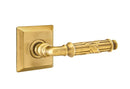 Emtek Ribbon & Reed Lever Concealed Screws with Quincy Rosette