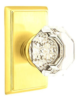 Emtek Old Town Knob Concealed Screws With Rectangular Rosette