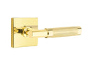 Emtek Select T-BAR Knurled Lever Concealed Screws with Square Rosette