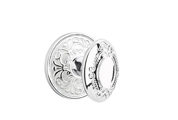 Emtek Victoria Knob With Lancaster Rosette