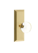 Emtek Bristol Knob Concealed Screws With 7” Wilshire Sideplate