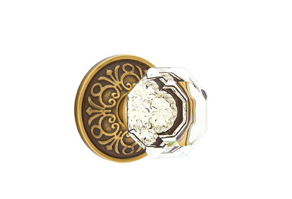 Emtek Old Town Knob Concealed Screws With Lancaster Rosette