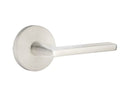 Emtek Cast Stainless Steel Helios Lever with Disk Rosette