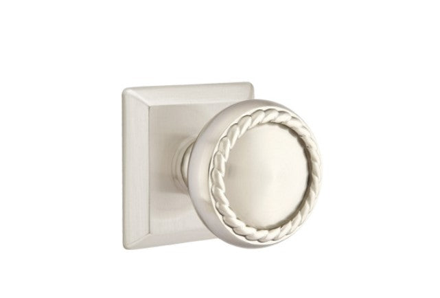 Emtek Rope Knob With Quincy Rosette