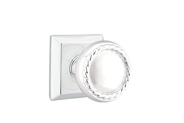 Emtek Rope Knob With Quincy Rosette