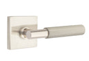 Emtek Select T-BAR Straight Knurled Lever with Square Rosette