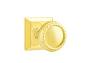 Emtek Rope Knob With Quincy Rosette