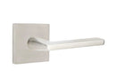 Emtek Cast Stainless Steel Helios Lever with Square Rosette