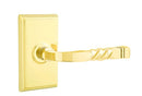 Emtek Santa Fe Lever Concealed Screws with Rectangular Rosette