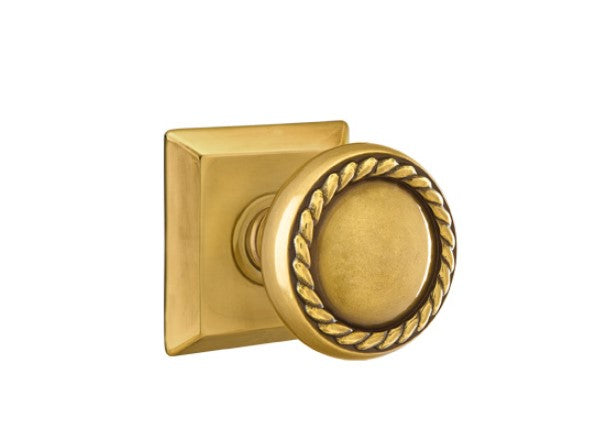 Emtek Rope Knob With Quincy Rosette