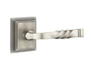 Emtek Santa Fe Lever Concealed Screws with Wilshire Rosette