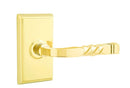 Emtek Santa Fe Lever Concealed Screws with Rectangular Rosette