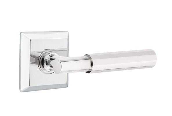 Emtek Select T-BAR Faceted Lever with Quincy Rosette