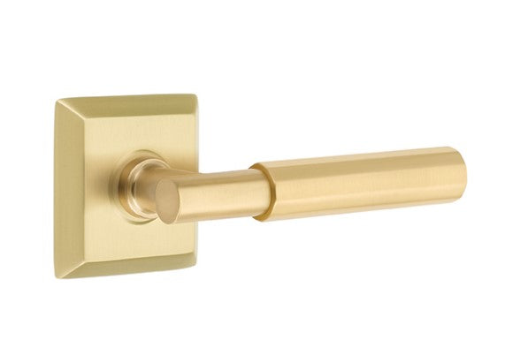 Emtek Select T-BAR Faceted Lever with Quincy Rosette