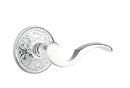 Emtek Cortina Lever Concealed Screws with Lancaster Rosette