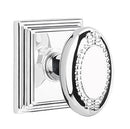 Emtek Beaded Egg Knob With Wilshire Rosette