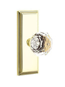 Emtek Diamond Knob Concealed Screws With 7” Wilshire Sideplate