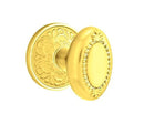 Emtek Beaded Egg Knob With Lancaster Rosette