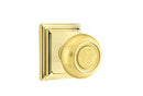 Emtek Belmont Knob With Wilshire Rosette